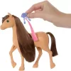 Mattel Barbie Mysteries lóápoló készlet pónilóval - sötétbarna