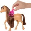 Mattel Barbie Mysteries lóápoló készlet pónilóval - sötétbarna