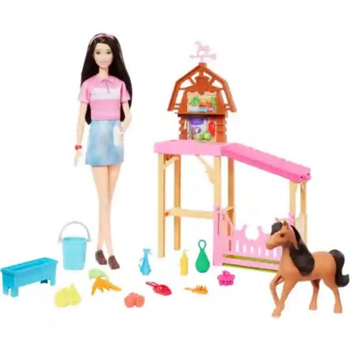 Mattel Barbie Mysteries lovarda pónilóval és babával