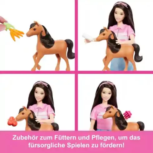 Mattel Barbie Mysteries lovarda pónilóval és babával