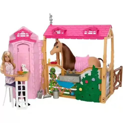 Mattel Barbie Mysteries lovarda lóval és babával