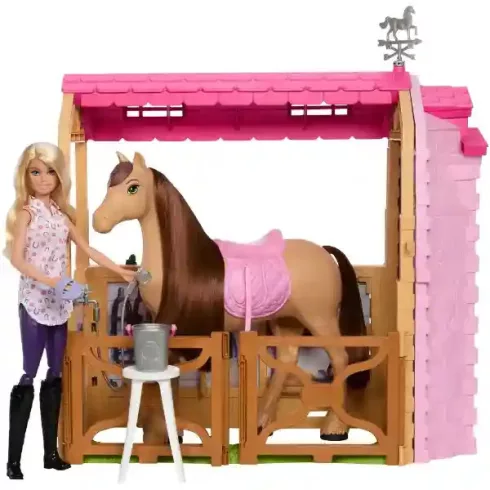 Mattel Barbie Mysteries lovarda lóval és babával