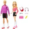 Mattel Barbie görkorcsolyázó Barbie és Ken babák