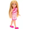 Mattel Barbie Family & Friends Chelsea baba kockás ruhában