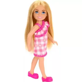 Mattel Barbie Family & Friends Chelsea baba kockás ruhában