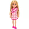 Mattel Barbie Family & Friends Chelsea baba kockás ruhában