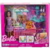 Mattel Barbie Skipper bébiszitter baba kisbabákkal, kisággyal, hintával és libikókával