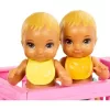 Mattel Barbie Skipper bébiszitter baba kisbabákkal, kisággyal, hintával és libikókával