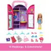 Mattel Barbie Chelsea baba hordozható ruhásszekrény ruhákkal
