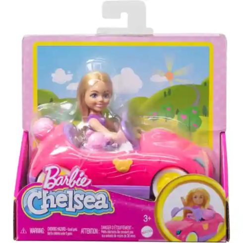 Mattel Barbie Chelsea baba kabrió autója