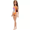 Mattel Barbie strandoló baba lila-narancssárga fürdőruhában
