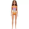 Mattel Barbie strandoló baba lila-narancssárga fürdőruhában