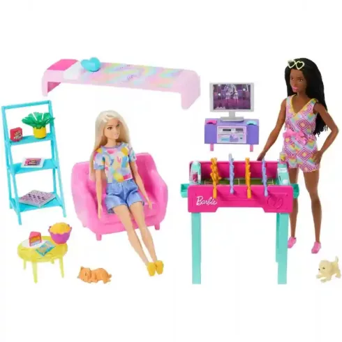 Mattel Barbie játékszoba babákkal