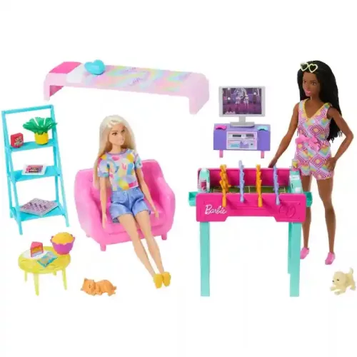 Mattel Barbie játékszoba babákkal