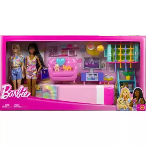 Mattel Barbie játékszoba babákkal