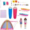 Mattel Barbie kempingezés babákkal, sátorral és csónakokkal