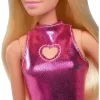 Mattel Barbie Fashionistas fényes pink ruhában