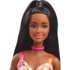 Mattel Barbie Fashionistas baba kockás-virágos ruhában