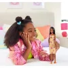Mattel Barbie Fashionistas baba kockás-virágos ruhában