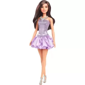 Mattel Barbie baba fényes lila ruhában