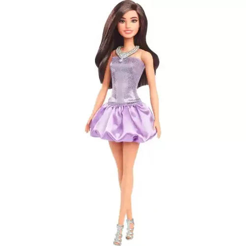 Mattel Barbie baba fényes lila ruhában