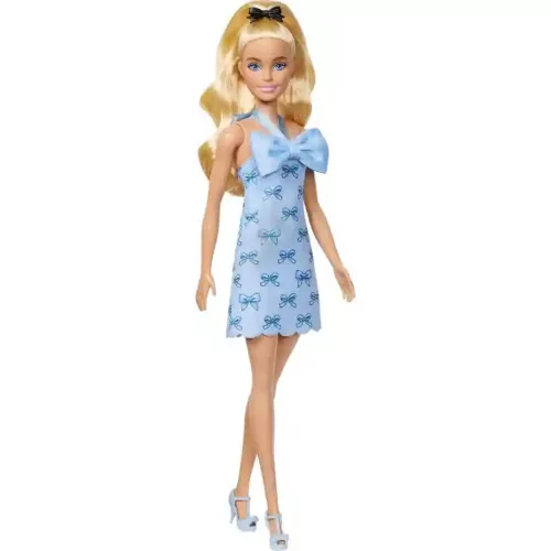 Mattel Barbie baba kék masnis ruhában