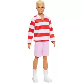   Mattel Barbie Ken fiú baba csíkos felsőben és rövidnadrágban