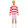 Mattel Barbie Ken fiú baba csíkos felsőben és rövidnadrágban