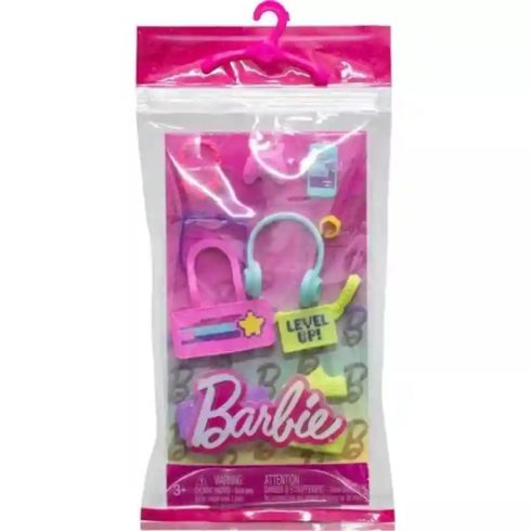 Mattel Barbie ruhák - Barbie baba ruházati kiegészítők rózsaszín táskával