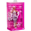 Mattel Barbie Deluxe Style baba fényes rózsaszín ruhában
