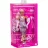 Mattel Barbie Deluxe Style baba fényes rózsaszín ruhában