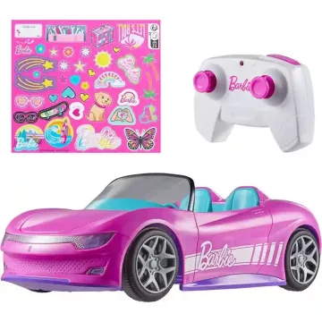   Mattel Barbie Hot Wheels RC távirányítós kabrió autója 35cm