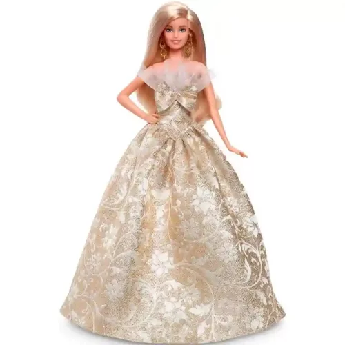 Mattel Barbie Signature ünnepi baba arany-ezüst estélyi ruhában