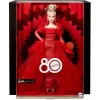 Mattel Barbie Signature 80. évfordulós baba piros estélyi ruhában