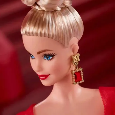 Mattel Barbie Signature 80. évfordulós baba piros estélyi ruhában