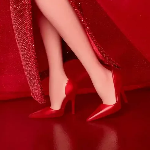 Mattel Barbie Signature 80. évfordulós baba piros estélyi ruhában