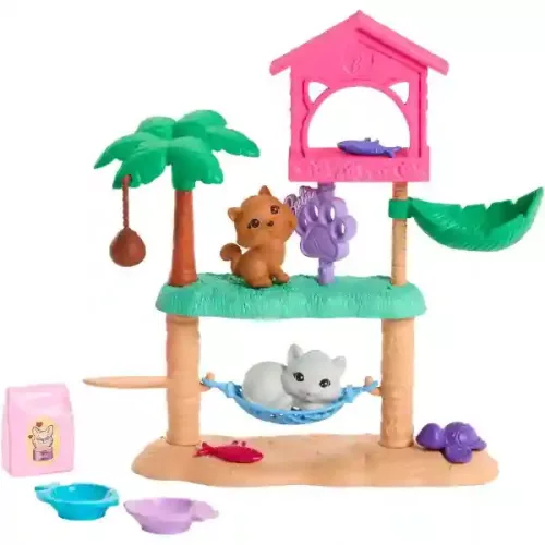 Mattel Barbie World cicaparadicsom játékszett kaparófával