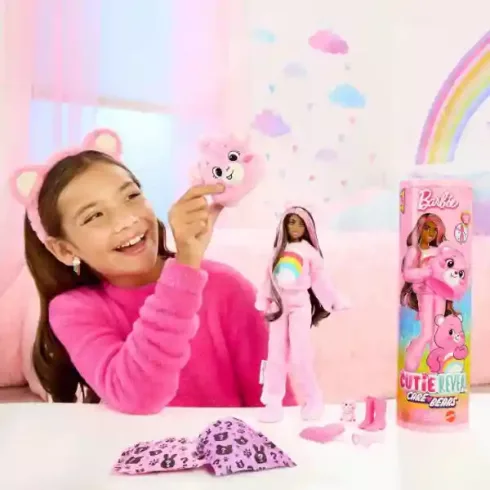 Mattel Barbie Cutie Reveal Gondos bocsok jelmezes baba - Szivárvány bocs