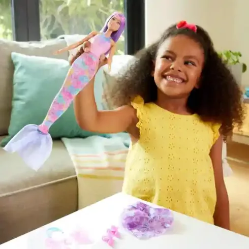 Mattel Barbie 3 az 1-ben átváltozó baba (sellő, hercegnő, tündér)