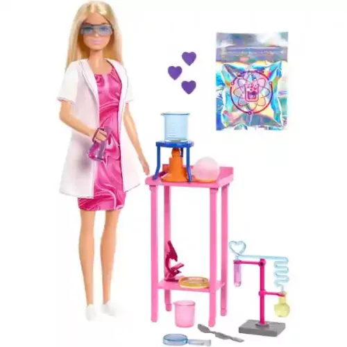 Mattel Barbie laboratórium játékszett tudós babával