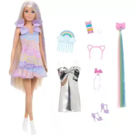   Mattel Barbie Fun & Fancy fodrászos szőke baba extra hosszú hajjal (csomagolássérült)