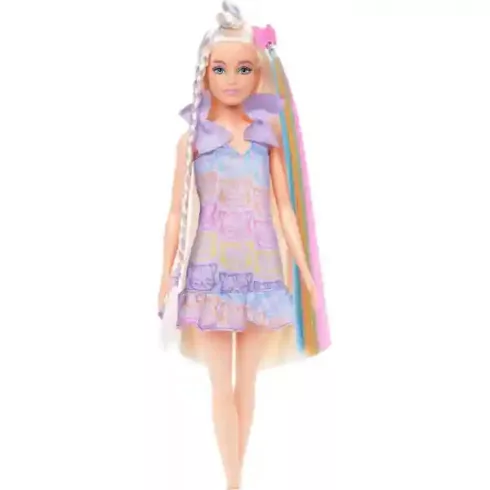 Mattel Barbie Fun & Fancy fodrászos szőke baba extra hosszú hajjal (csomagolássérült)