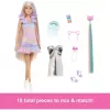 Mattel Barbie Fun & Fancy fodrászos szőke baba extra hosszú hajjal