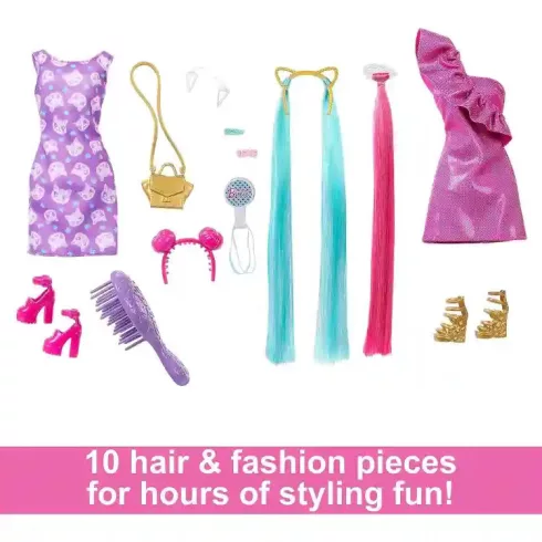 Mattel Barbie Fun & Fancy fodrász baba extra hosszú hajjal (csomagolássérült)