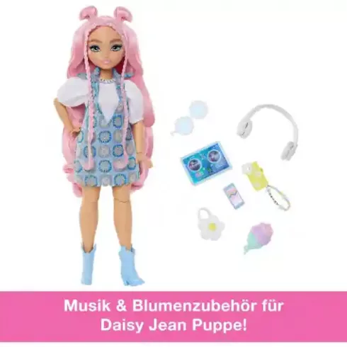 Mattel Barbie Dream Besties Daisy Jean hajlékony zenész divatbaba