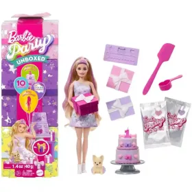   Mattel Barbie Party Unboxed meglepetés baba - Kisállat szülinapi sorozat francia bulldog kutyussal
