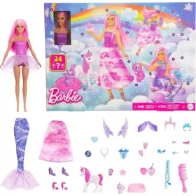   Mattel Barbie Dreamtopia adventi kalendárium, naptár, sellő, hercegnő, tündér