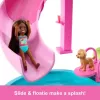 Mattel Barbie medencés buli játékszett csúszdával és 20+ kiegészítővel