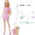 Mattel Barbie rózsaszín kockás ruhában kiskutyával