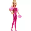 Mattel Barbie Deluxe Style baba pink fényes ruhában